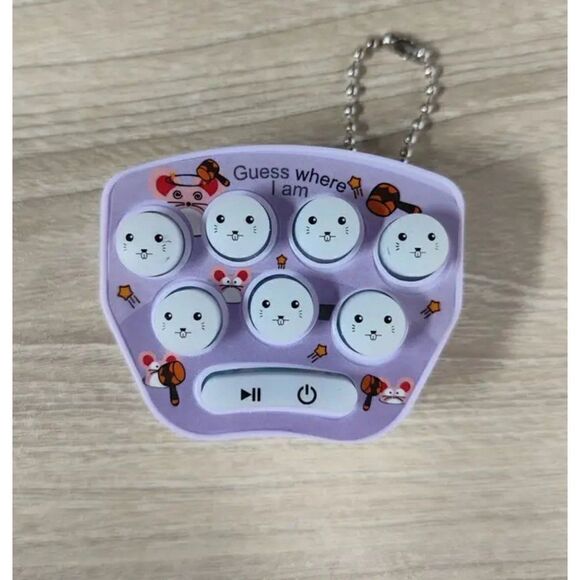 NEW! Purple Pocket Mini Whack-a-mole Game Console Adult or Kids Puzzle Cute Toy - Picture 1 of 3
